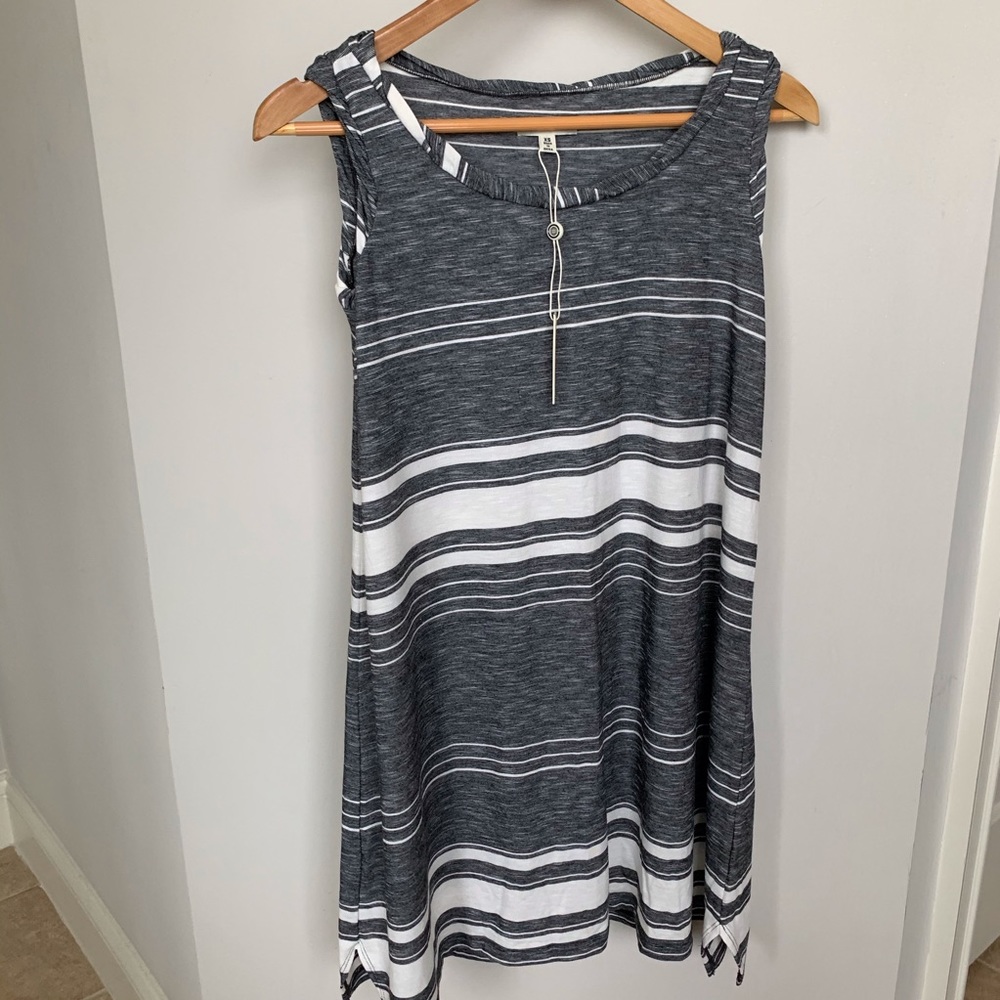 Max Studio Striped Sun Dress